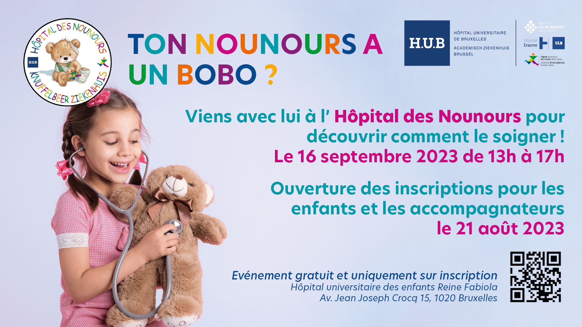 affiche Hôpital des nounours inscriptions