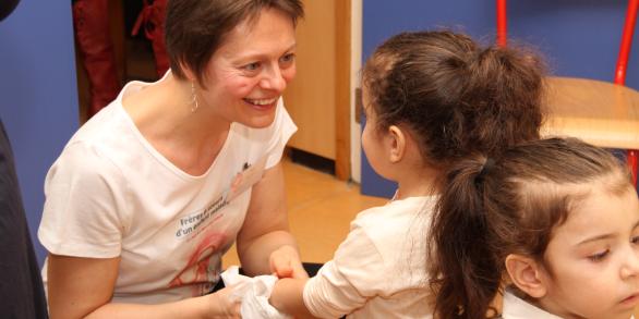 Child psychologist with patient HUDERF