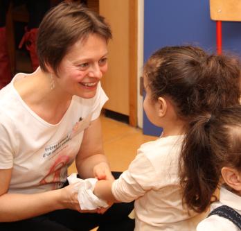 Child psychologist with patient HUDERF