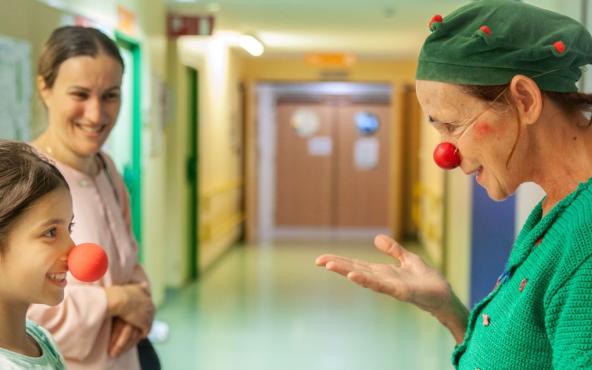 Clowns rire Hôpital enfants Bruxelles